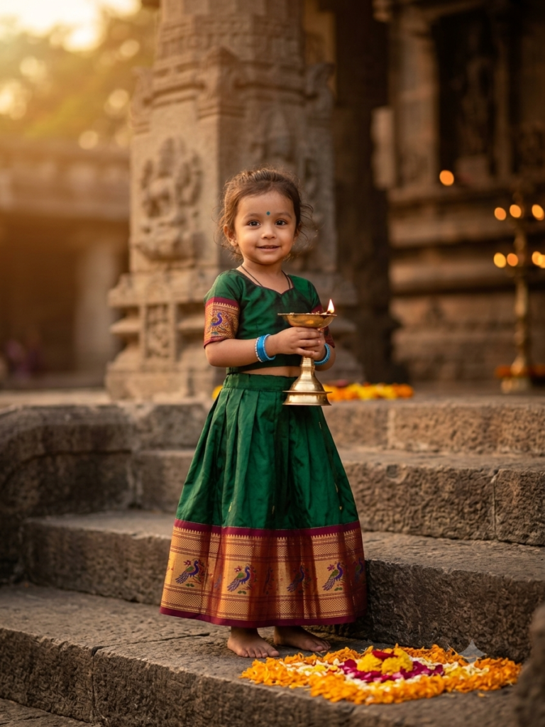 Temple Steps Portrait